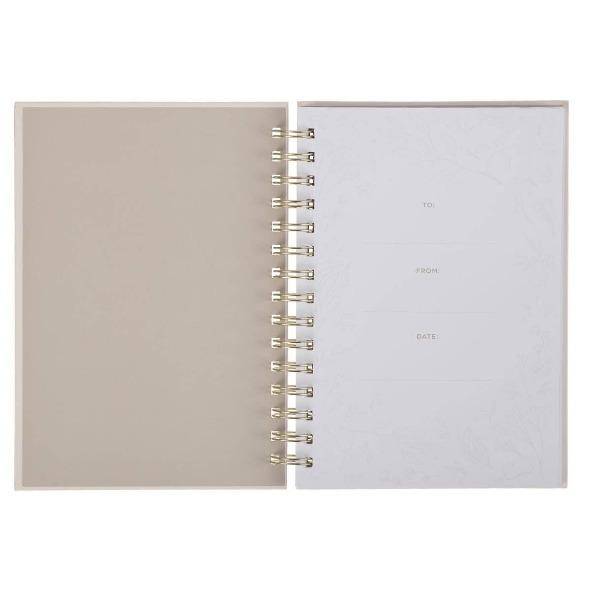 Christian Art Gifts - Vente Journal intime - Journal à spirale ivoire floral Tout est beau Eccl 3:111