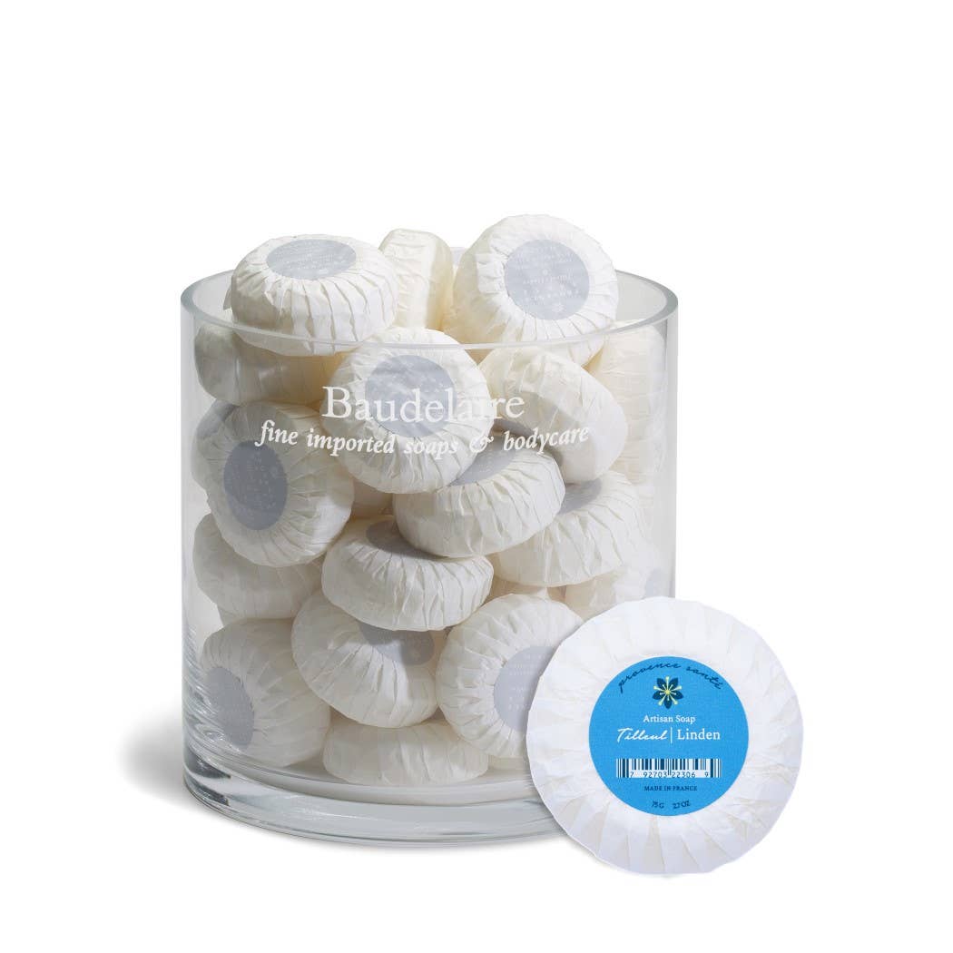 Baudelaire - Wholesale Bar Soap - Linden 2.7oz - Cylinder & 42 Bars