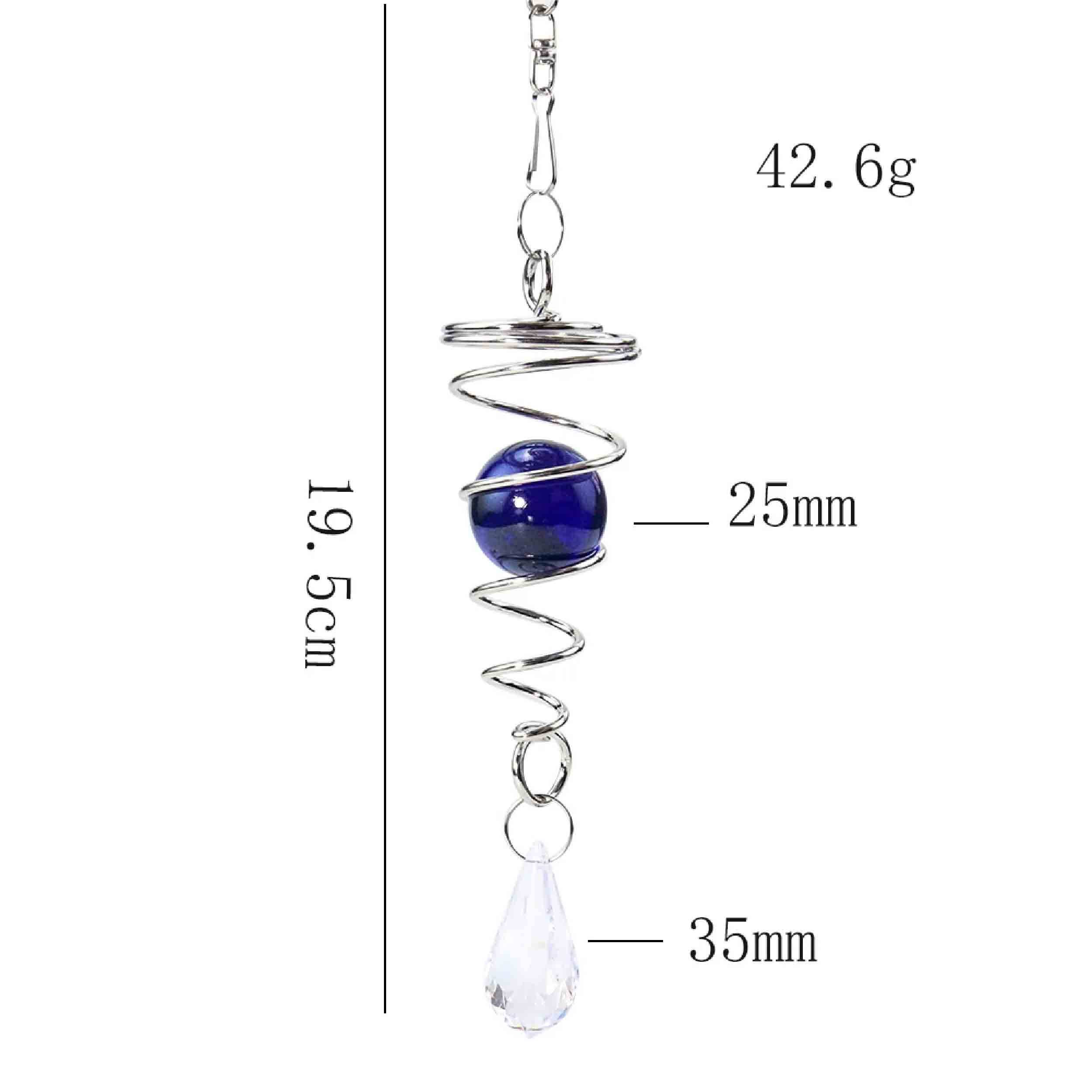 La Bella Monte - Wholesale Wind Spinner - Glass Ball Pendant Wind Spinner Chimes Holiday Décor5