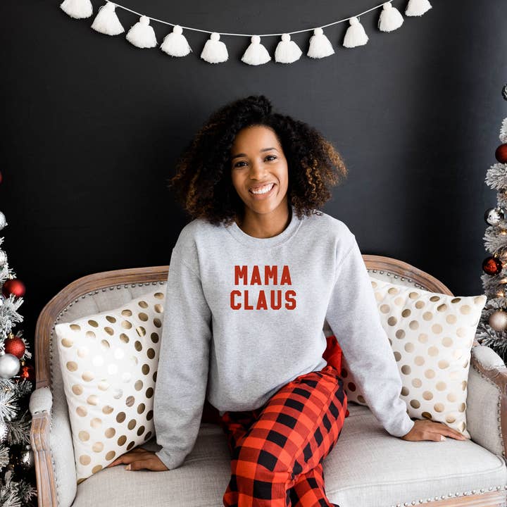 Mama Claus Sweatshirt for wholesale by Bella Bean Studios