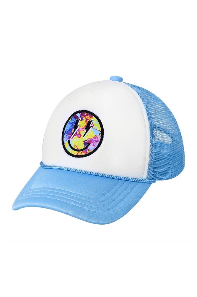 Hana - Wholesale Baseball Cap - Kids - C.C Kids Lightning Bold Eyes Smiley Face Trucker Cap3