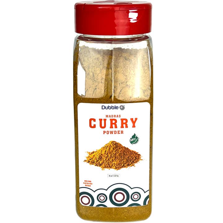 Dubble O - Venta al por mayor Mezclas de especias - Curry en polvo Madrás, 8 oz.
