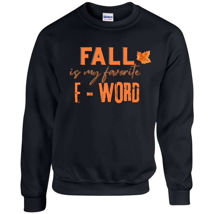 Sunya & Danya - Wholesale Graphic Sweatshirt - Unisex - Favorite F-Word Crew Sweatshirt0