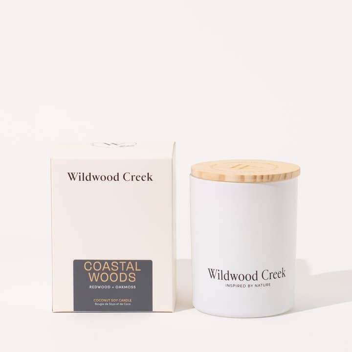 Coastal Woods Elevated Botanical Candle - Limited Edition for wholesale by Wildwood Creek