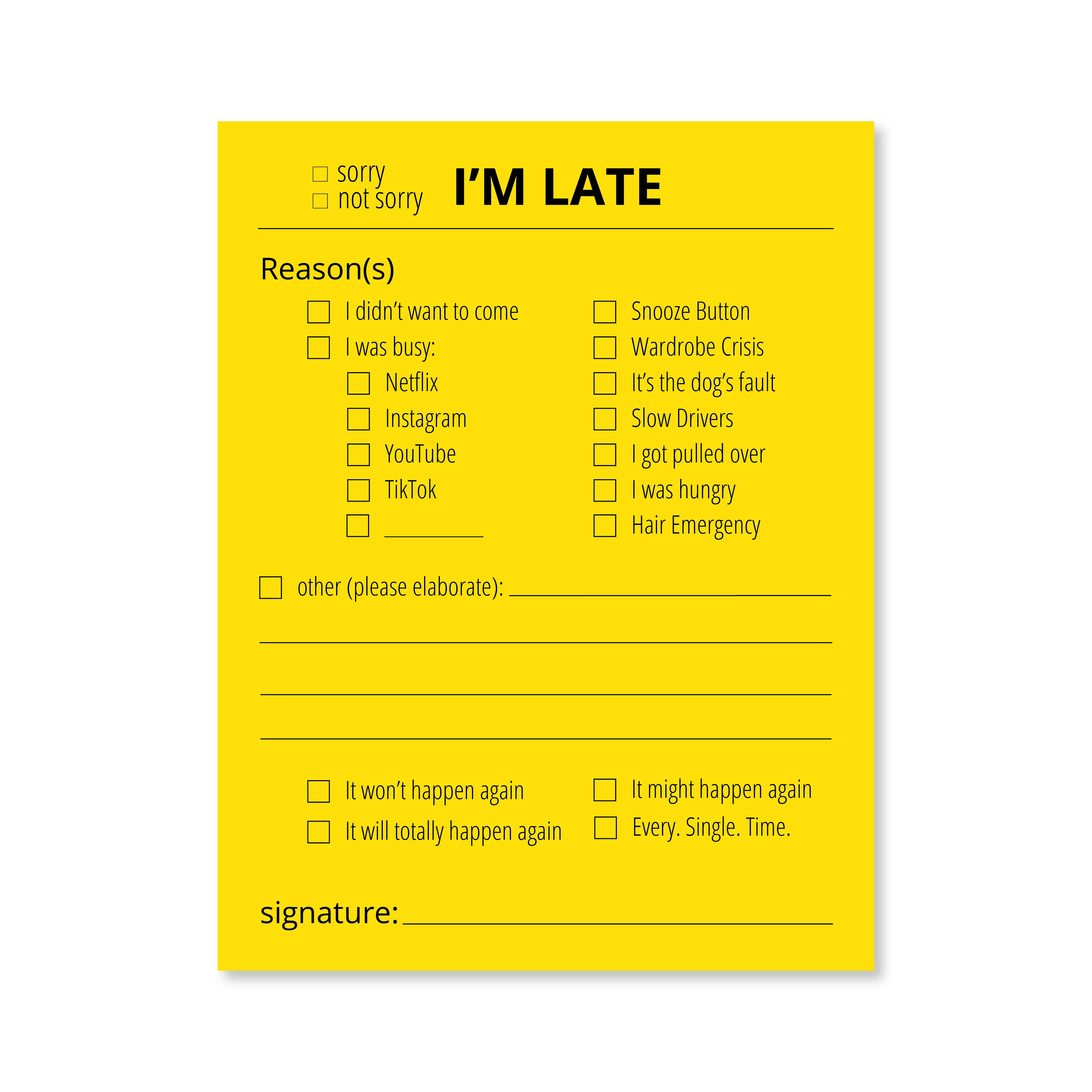 Public School Paper Co. - Wholesale Stationery/Notecard Set - Late Notes5