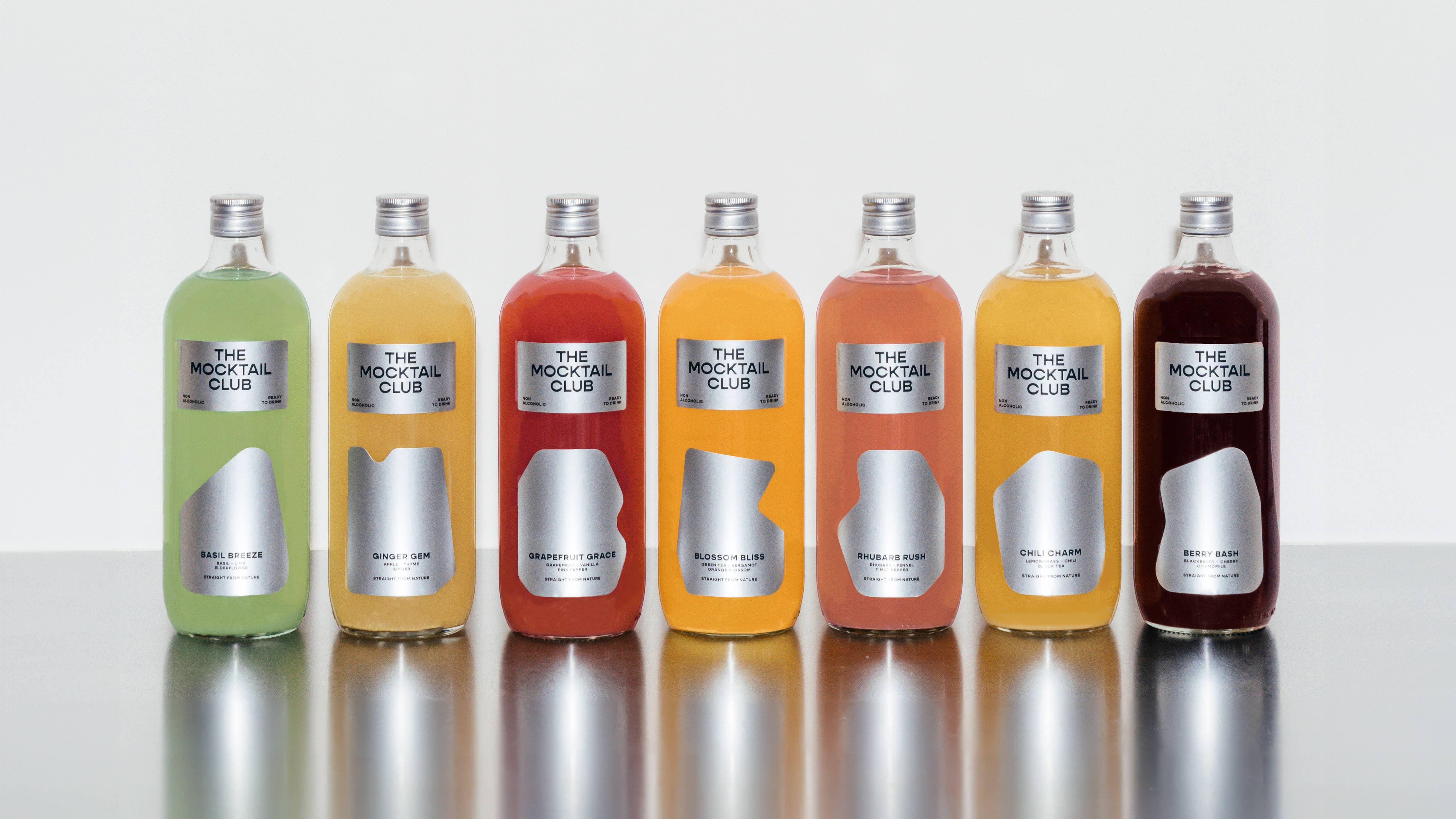 THE MOCKTAIL CLUB - Wholesale Non-Alcoholic Aperitif/Mocktail - Mocktail Rhubarb Rush 99cl6