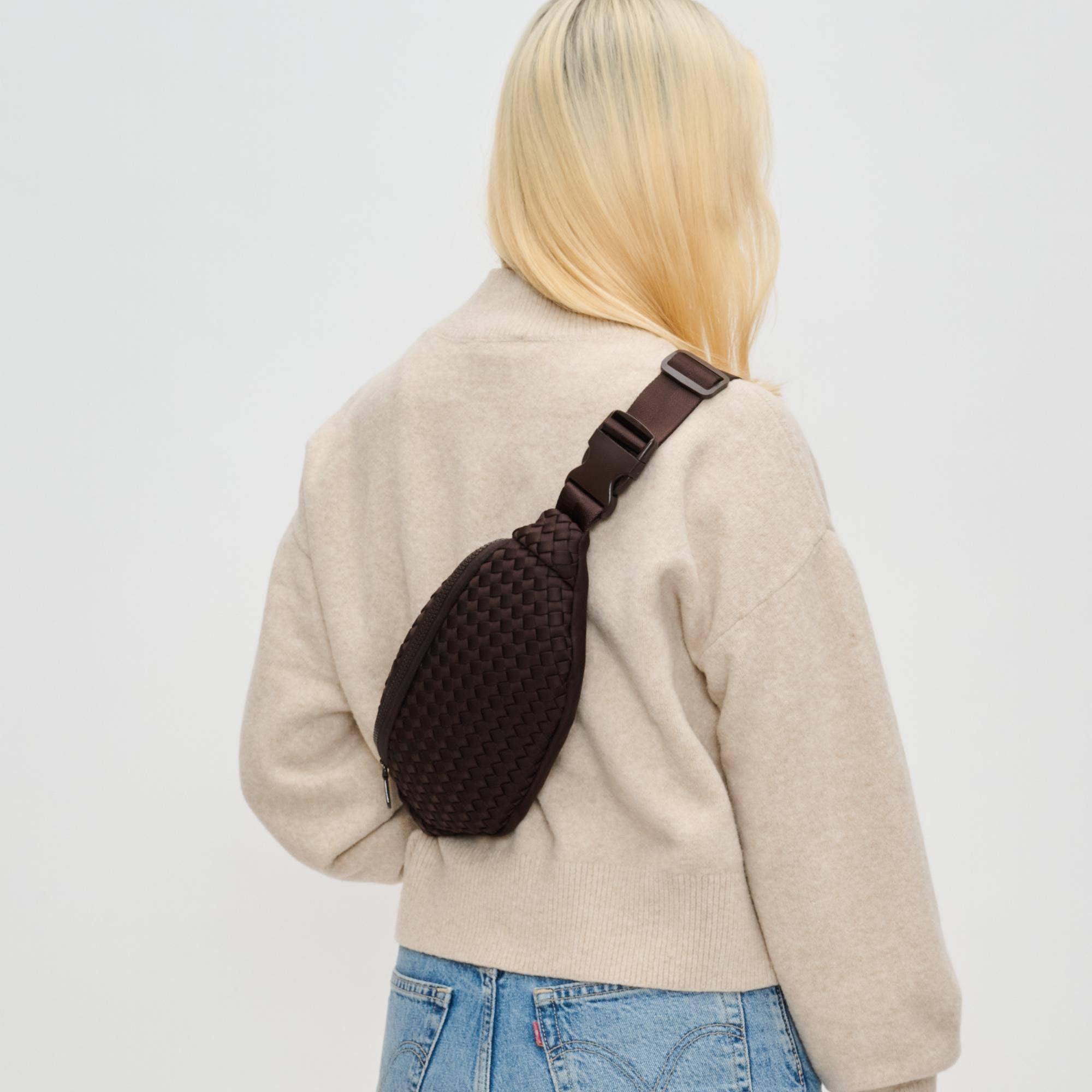 Sol and Selene - Wholesale Belt Bag - Women's - Aim High Woven Neoprene Belt Bag154