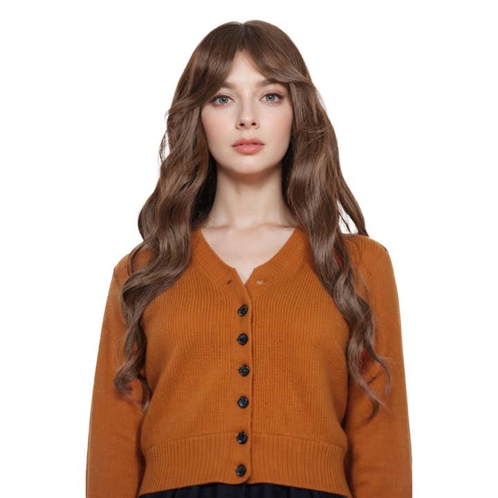 AK Brand - Wholesale Hair extensions - Long Wavy Hair Wig with Bangs Heat-Resistant Synthetic Wig12