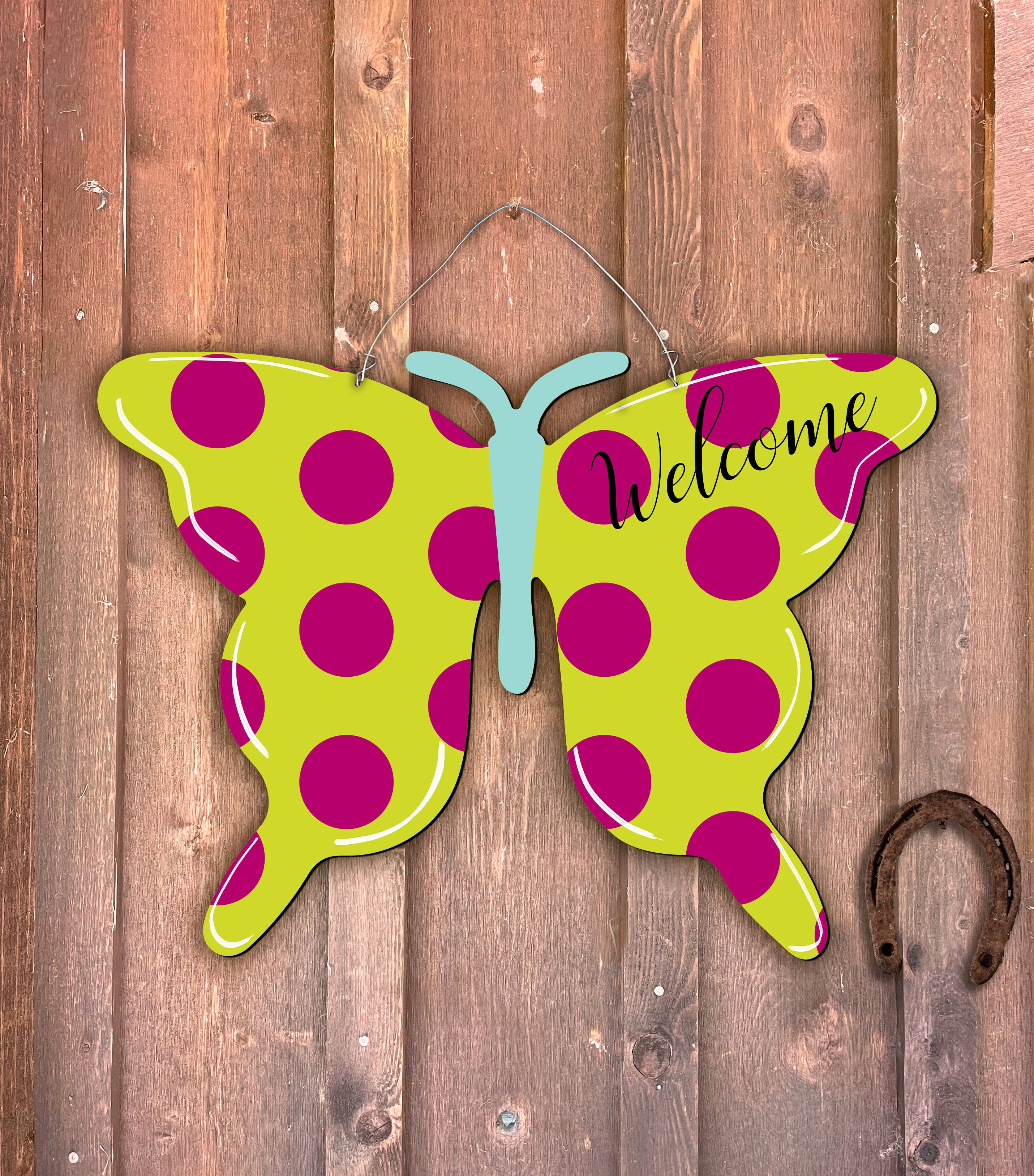 Steel Southern Designs - Wholesale Door Hanger - Outdoor Metal Art Butterfly6