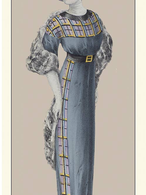 Salón Fashion - Riproduzione autunnale in stile antico, cartolina vuota per la vendita all'ingrosso da parte di Something To Write Home About