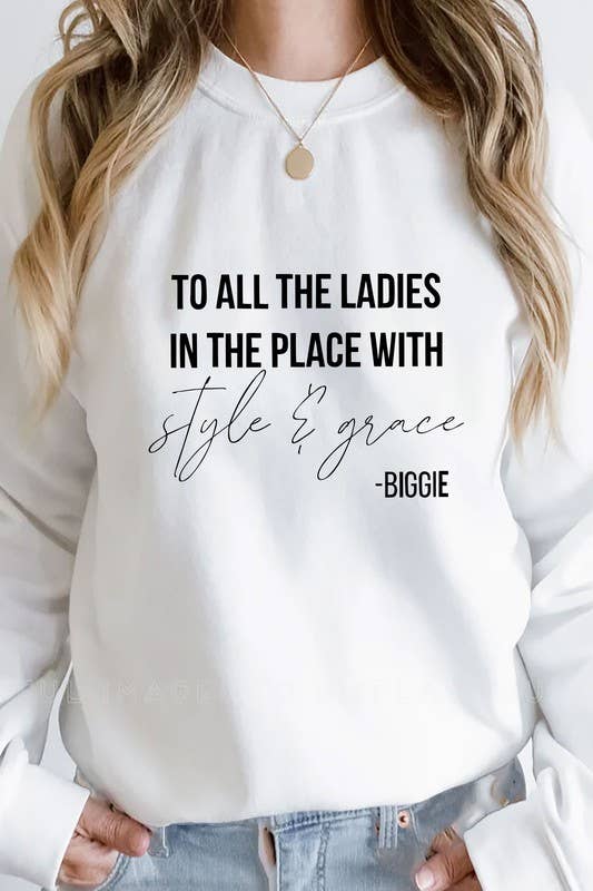 Top Avenue – Camisola gráfica - Mulher por atacado – Para todas as senhoras no lugar com estilo & graça, camisola de gola redonda PLUS unissexo10