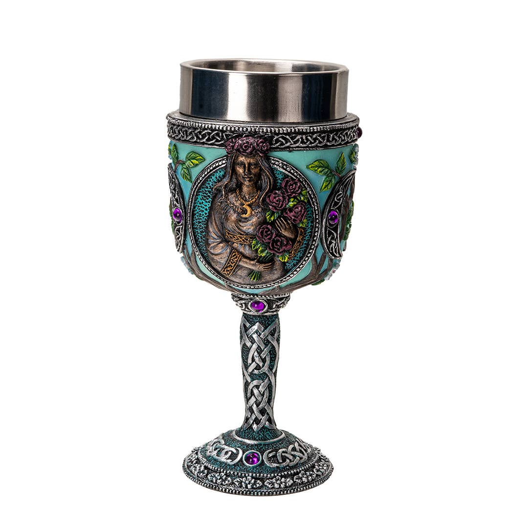 Pacific Trading - Wholesale Wine Glass - Triple Goddess Maiden Goblet1