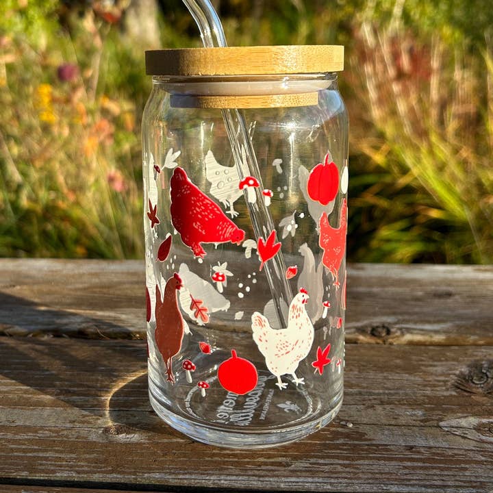 Tasse Boho - Poules d'automne pour la vente par Fermette et gribouillis