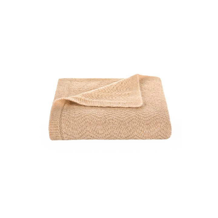 tuwi - Vente Plaids - Couvre-lit en tricot Wave bleu marine