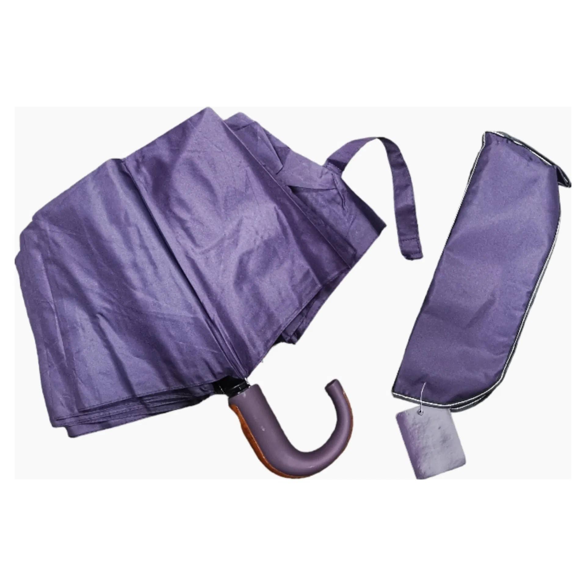 Superbia - Wholesale Umbrella – Women's - Double Automatic Open & Close Wooden Effect Handle7