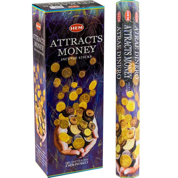Kheops International inc. - Wholesale Incense - Hem Incense - Hexagonal - Attracts Money 20 Gr (Pk 6)