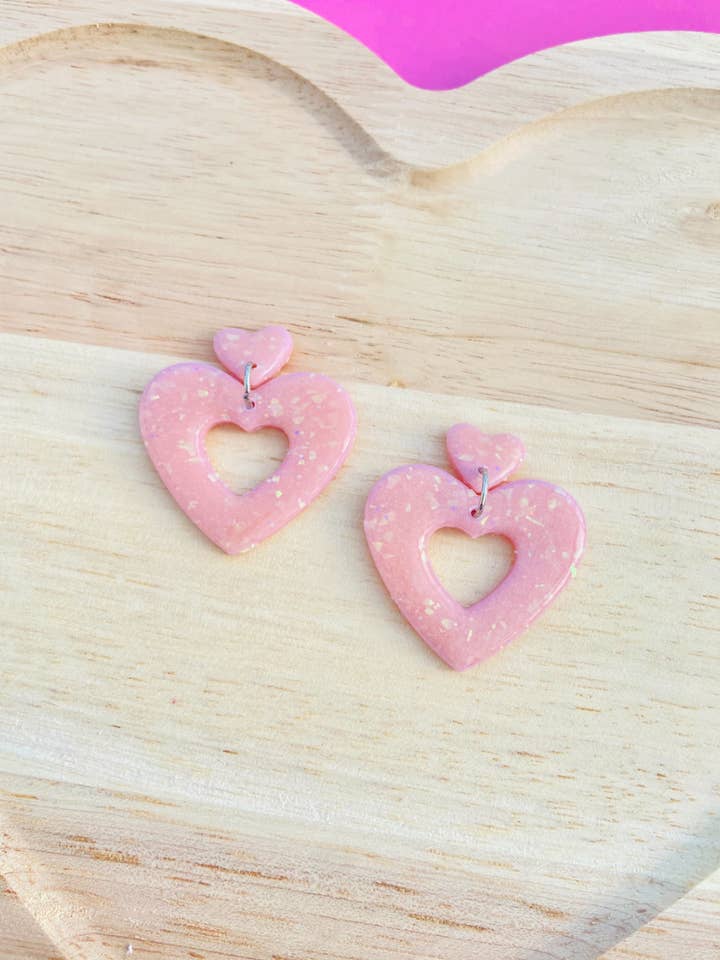 Polymer clay earrings - LOVER GHOUL STUDS for wholesale by Bubble Ghoul