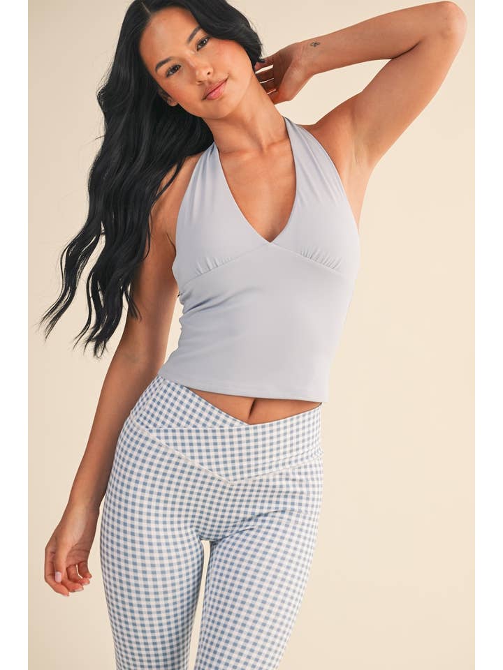 KIMBERLY C - Wholesale Athletic Top - Women's - Plunge Halter Tank34