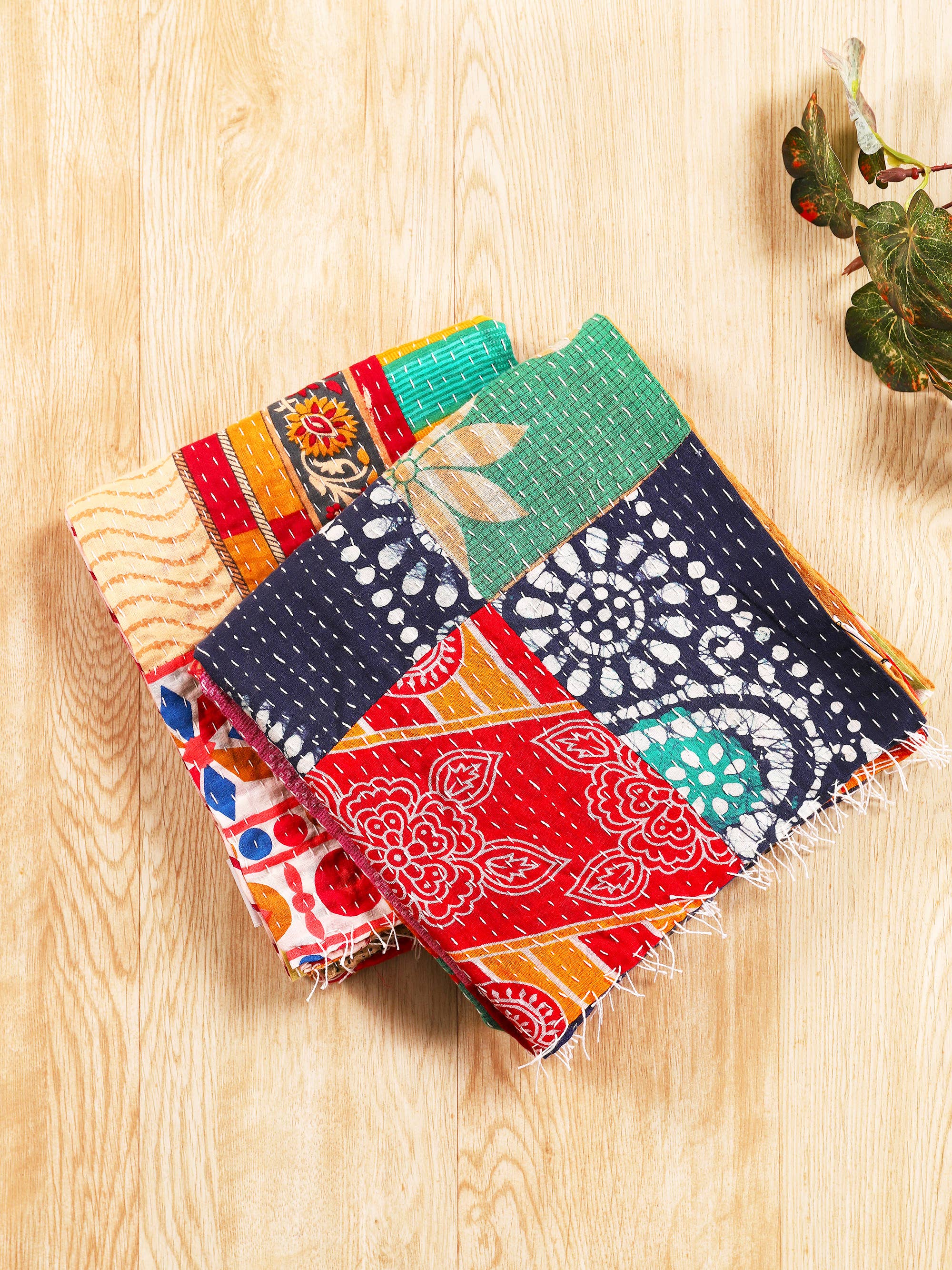 Sevya Handmade - Vente Écharpe – femme - Écharpes Patchwork Kantha5