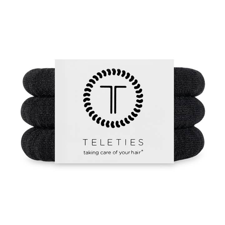Élastiques à cheveux en nylon | Petit | Noir de jais pour la vente par TELETIES