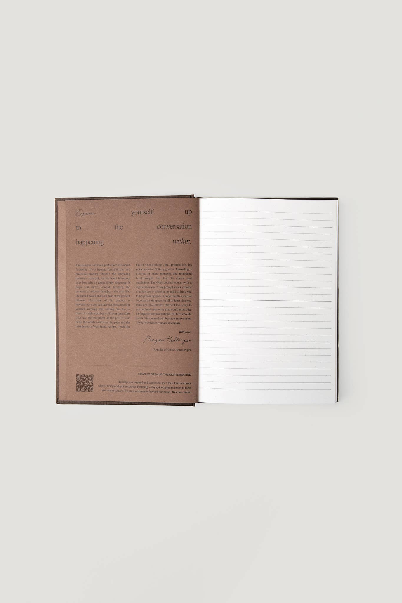 Wilde House Paper - Vendita all'ingrosso Diari/agende - Diario a righe Open Journal in Espresso7