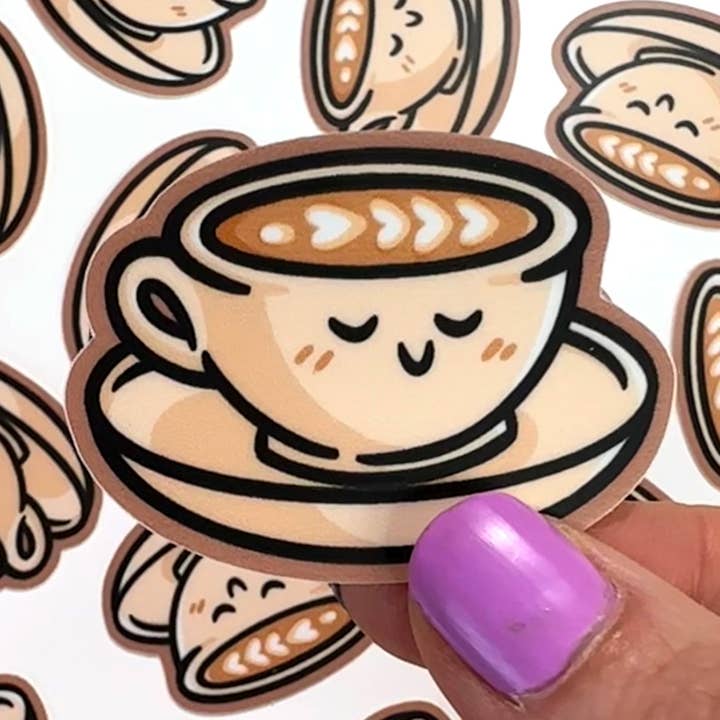 Latte Mini klistermärke för wholesale av Shop Emily M