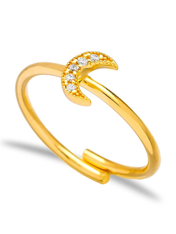 Bague Mini Lune pour la vente par House of Moda Jewelry