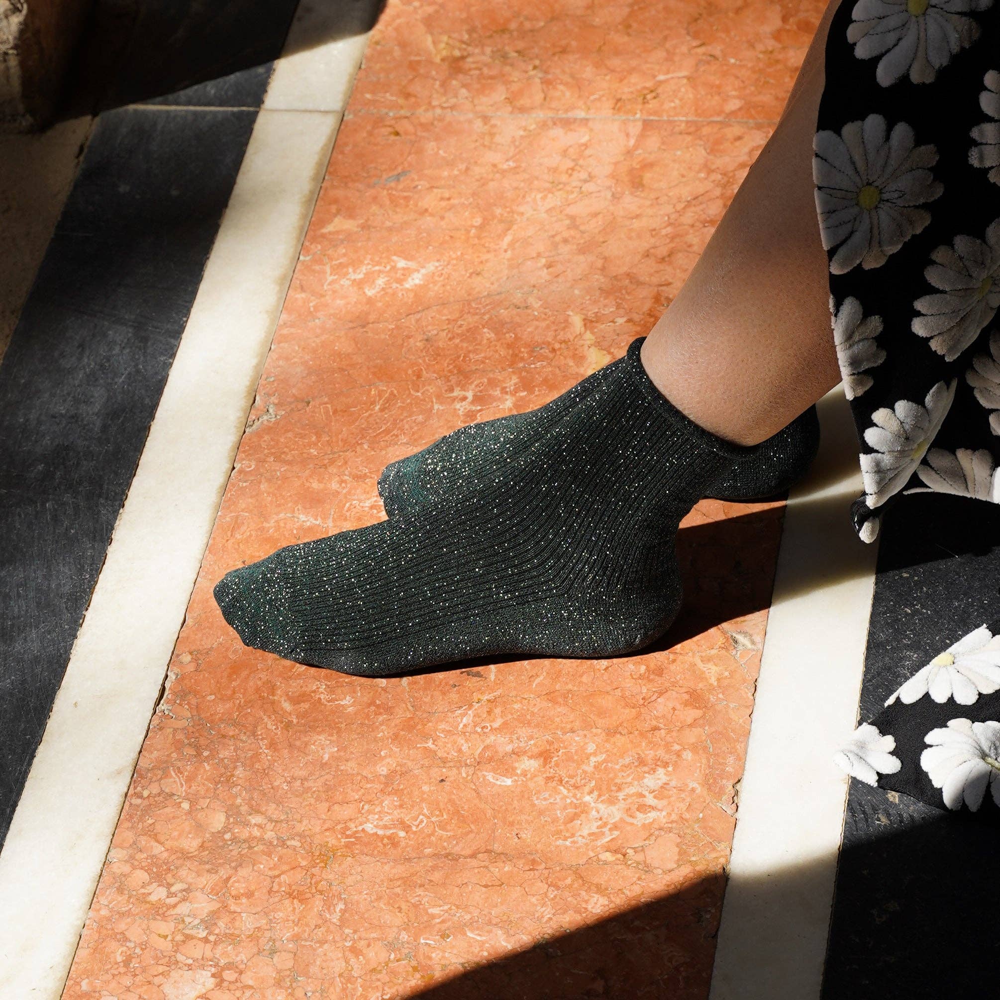 KLUE - Vendita all'ingrosso Calzini - Donna - Calze KLUE Glitter Lurex in Lyocell ecologico | Verde2