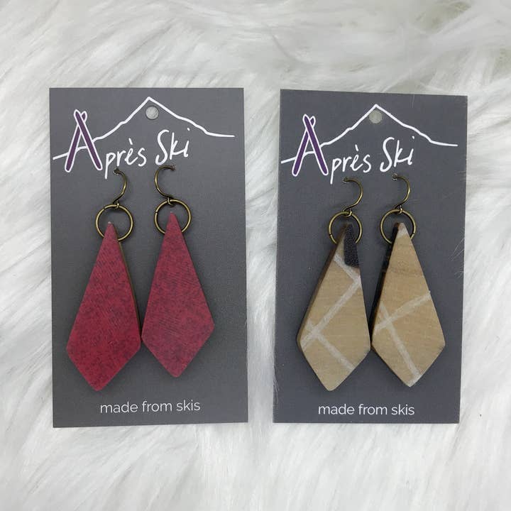 Après Ski Jewelry – Großhandel Ohrhänger – Cascade Snowboard Ohrring - Antik Bronze0