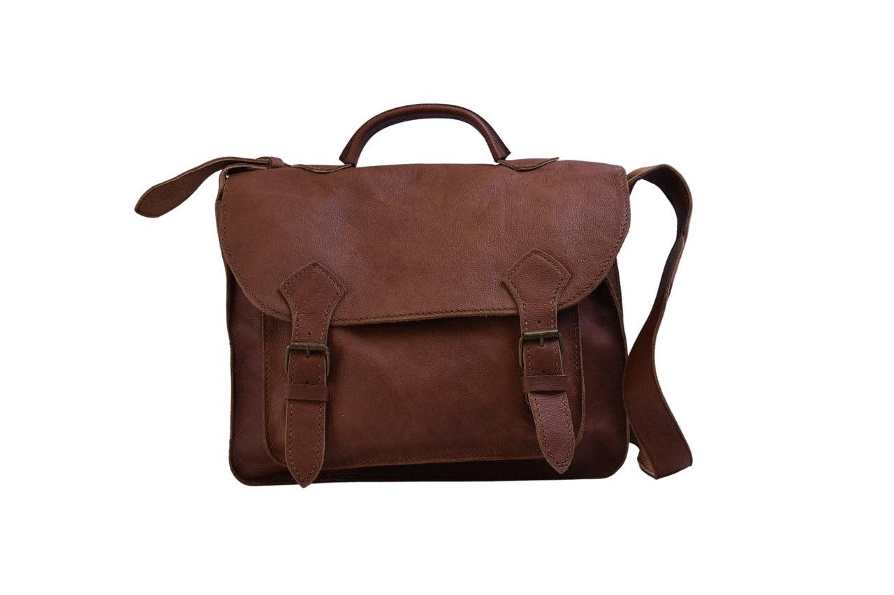 Lazarus Artisan Goods - Wholesale Briefcase - Unisex - Don Javier Briefcase | Leather Bag | Artisan Made | Ethical1