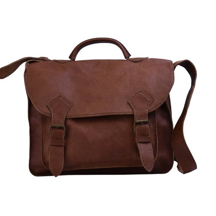 Lazarus Artisan Goods - Wholesale Briefcase - Unisex - Don Javier Briefcase | Leather Bag | Artisan Made | Ethical1