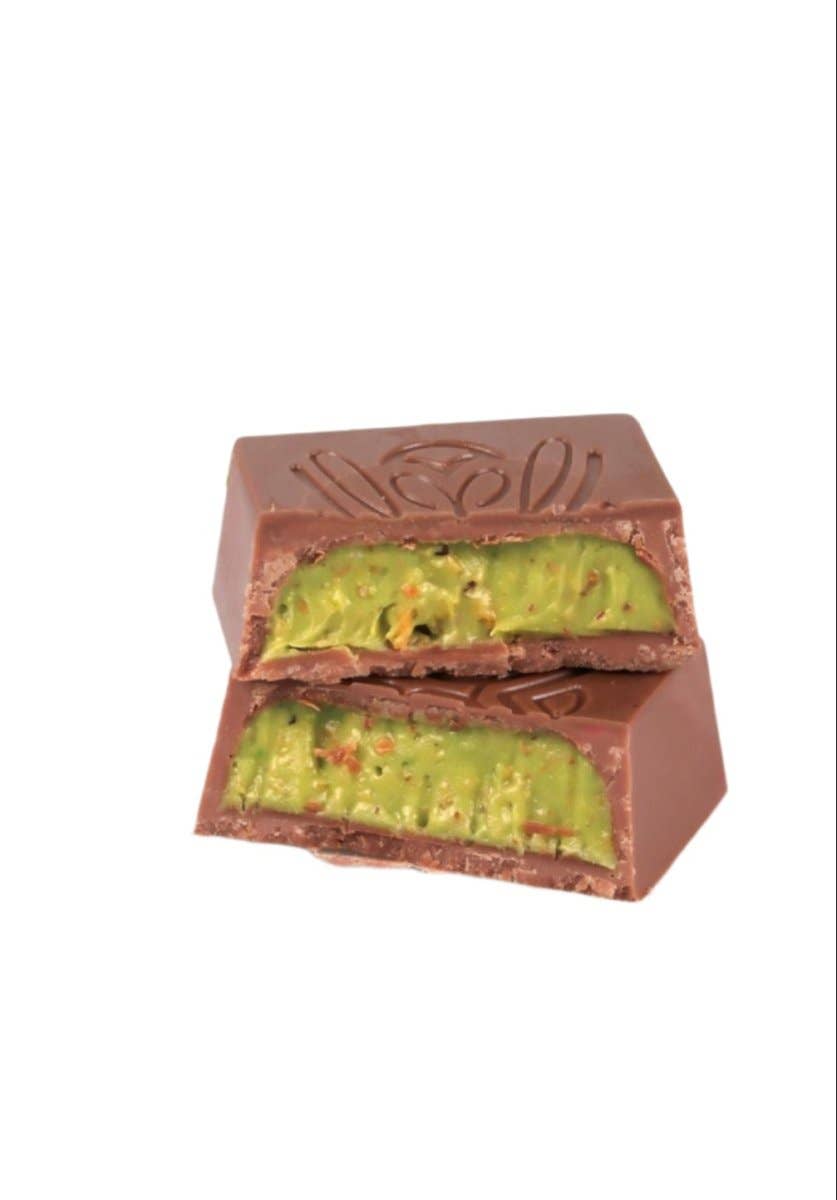 Aladdin – wholesale Chocolate bar – Antep Pistachio Kadayif Dubai Chocolate 16g Turkish Halal10