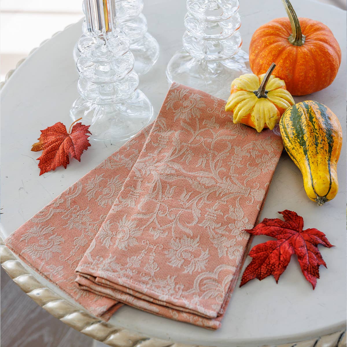 Arte Italica & Crown Linen Designs – Großhandel Geschirrtücher – Imperial Jacquard Handtuch aus italienischem Leinen15