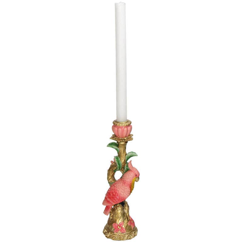 Trendhero.nl/b2b - Wholesale Candle Holder - Candle Holder - Pink Parrot ↑ 27,5 cm - Candle Stick1