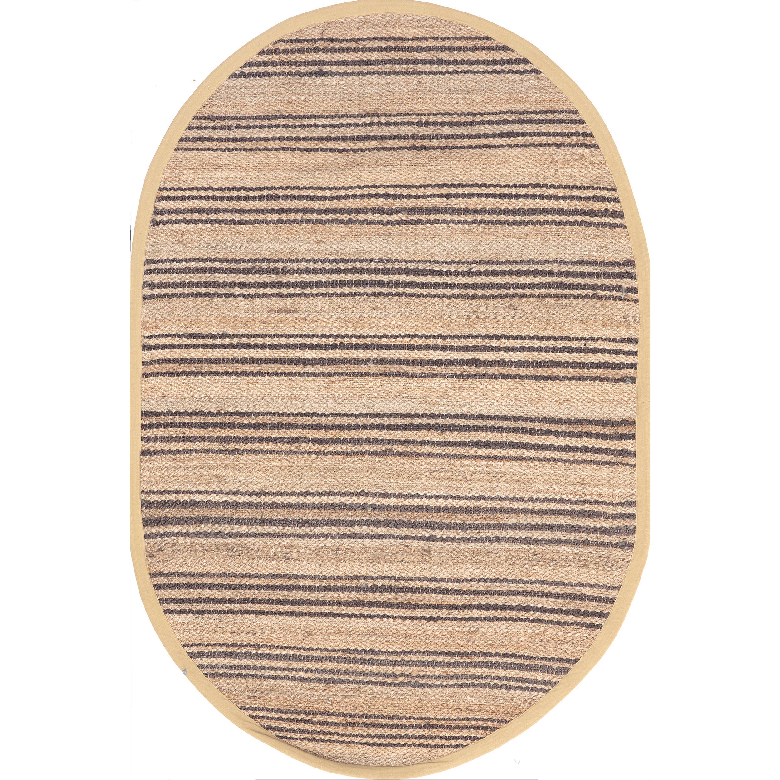 Natural Sycamore Striped Jute Area Rug for wholesale on Faire0