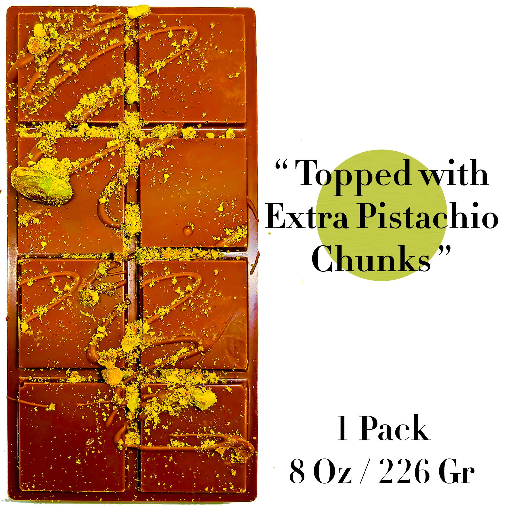 Swisense - Wholesale Chocolate Bar - Premium Dubai Pistachio Chocolate Bar 8 Oz Freshly Made1