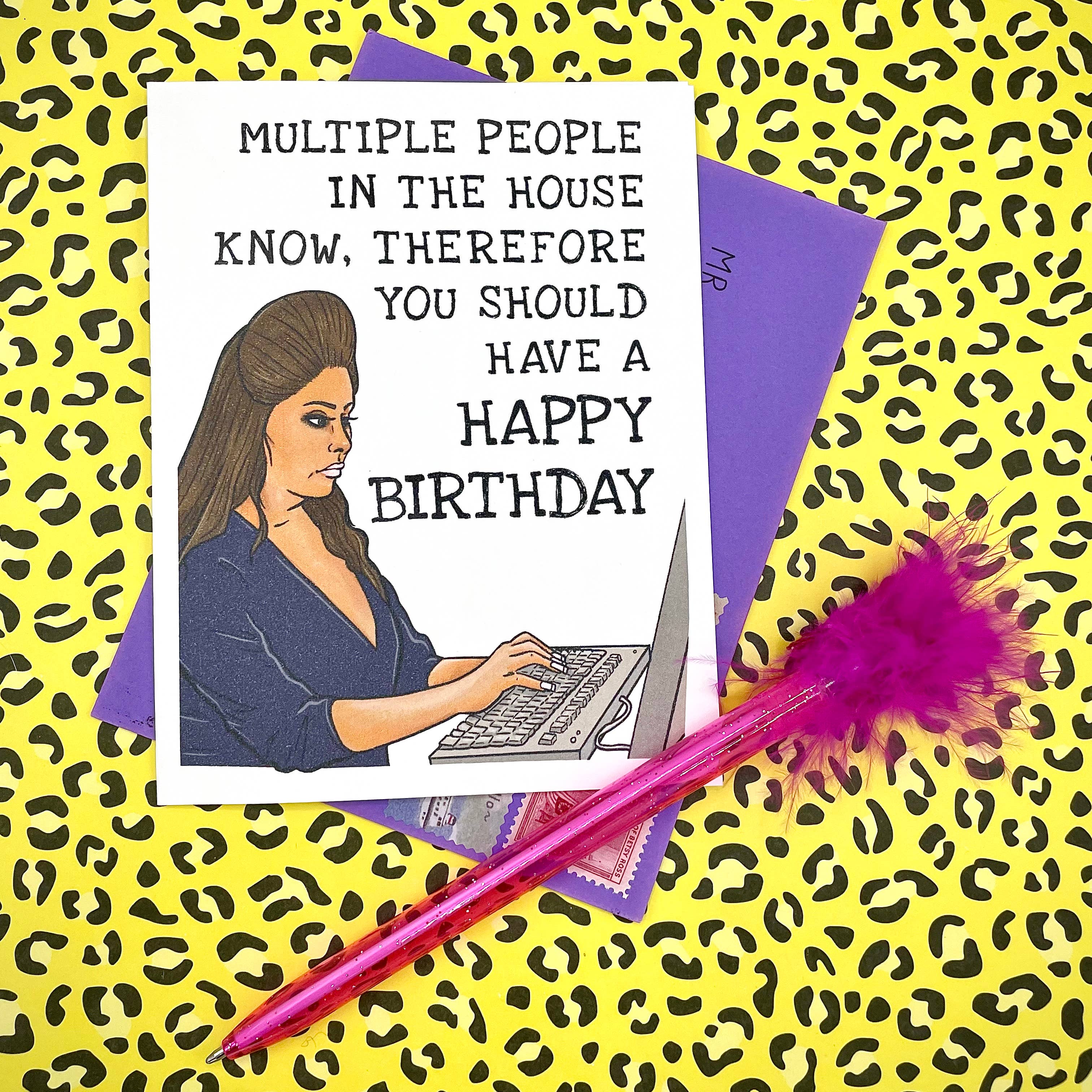 Hello Harlot - Wholesale Birthday Card - Snooki Jersey Greeting Card1
