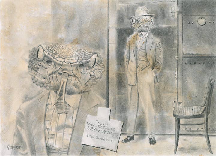 Keith Harrop - Pencil Art - Wholesale Postcard Set - 10 assorted postcards. Set #2 Victorian vintage animal art10