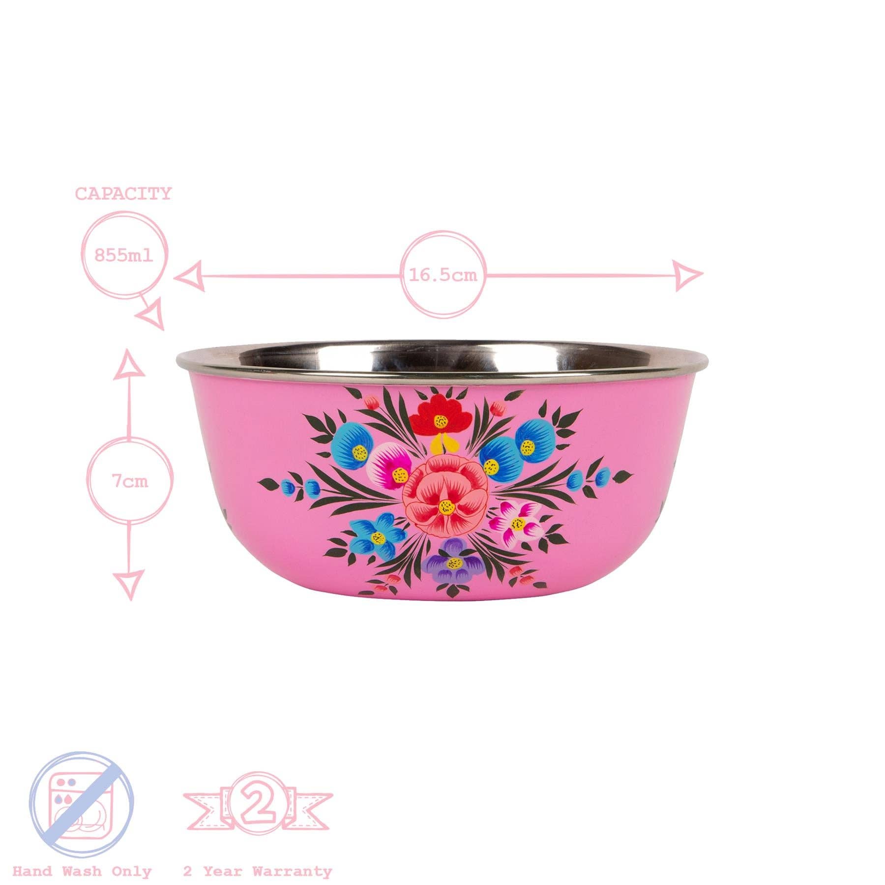 Rinkit Ltd – Tigela por atacado – Pansy Taça Piquenique Aço Inoxidável 16.5cm - By BillyCan5