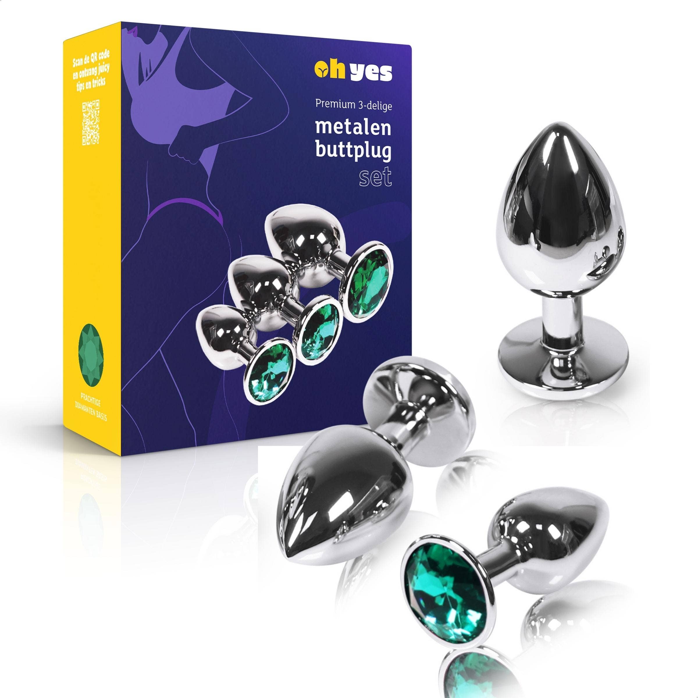 ohyes - Wholesale Sex Toy - Metal Anal & Butt Plug set32