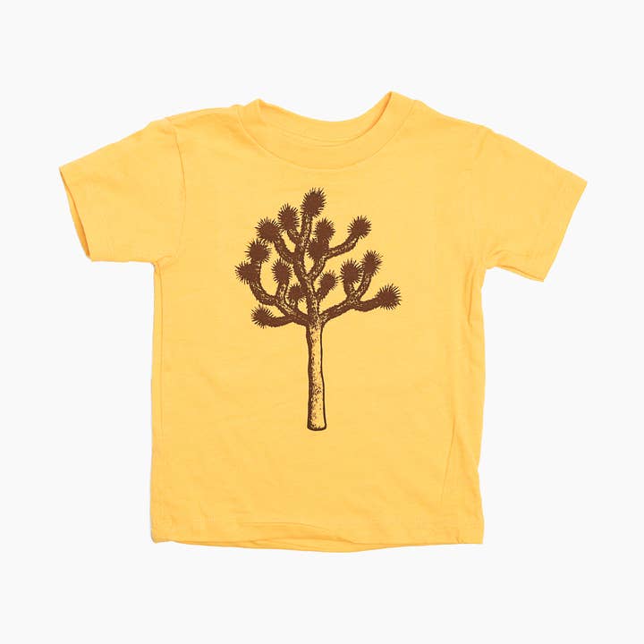 Kinder Joshua Tree Tee-Gelb für den Großhandel von Moore Collection