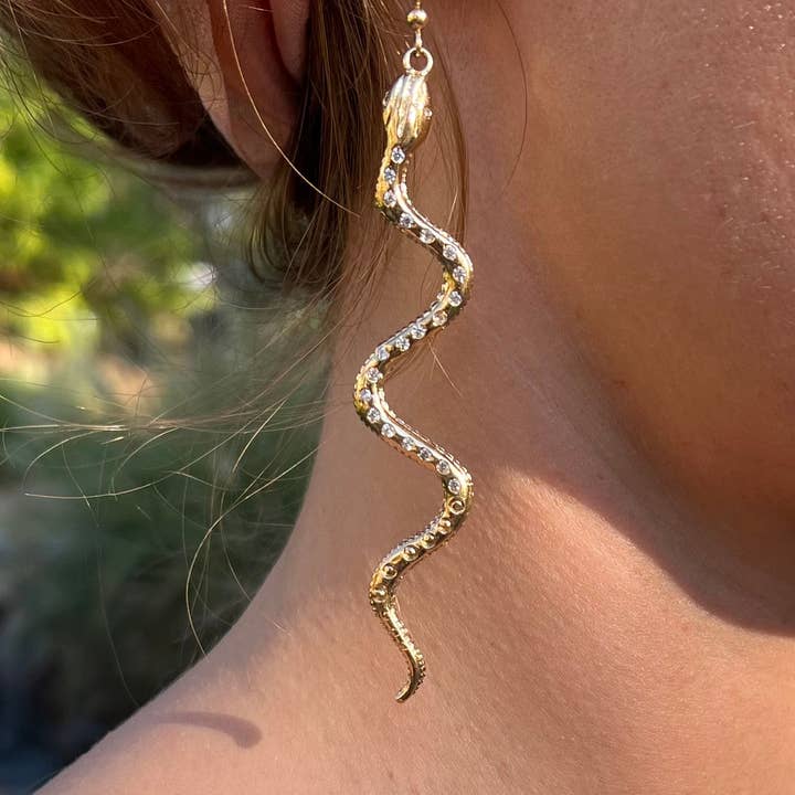 Coral Snake Earring for wholesale by Atra Nova By Sheila B.