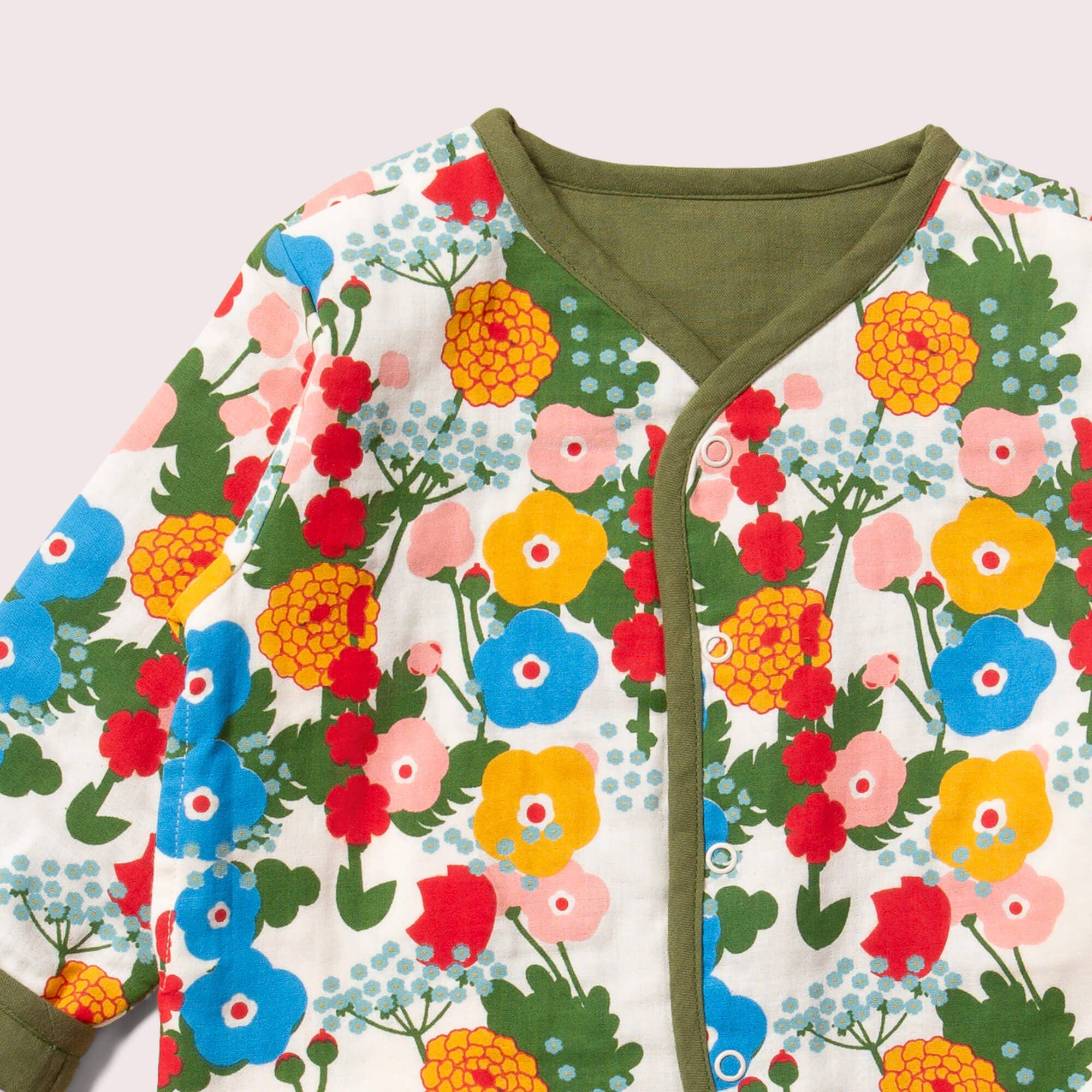 Flora And Fauna Reversible Collarless Spring Jacket for wholesale on Faire3