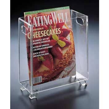 Huang Acrylic - Wholesale Magazine Rack - Clear Magazine Holder/Wastebasket3