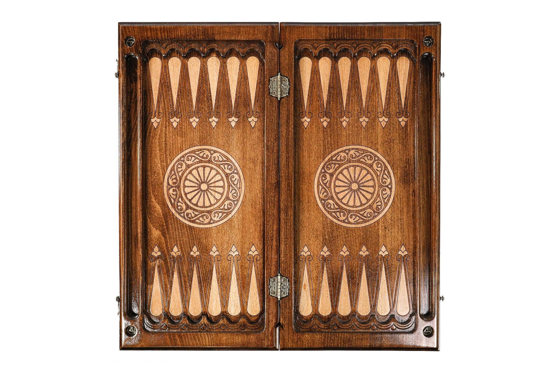 Hrachya Ohanyan - Wholesale Board Game - Hand Made Backgammon Ornamental classic 24"x 12" x 2"8