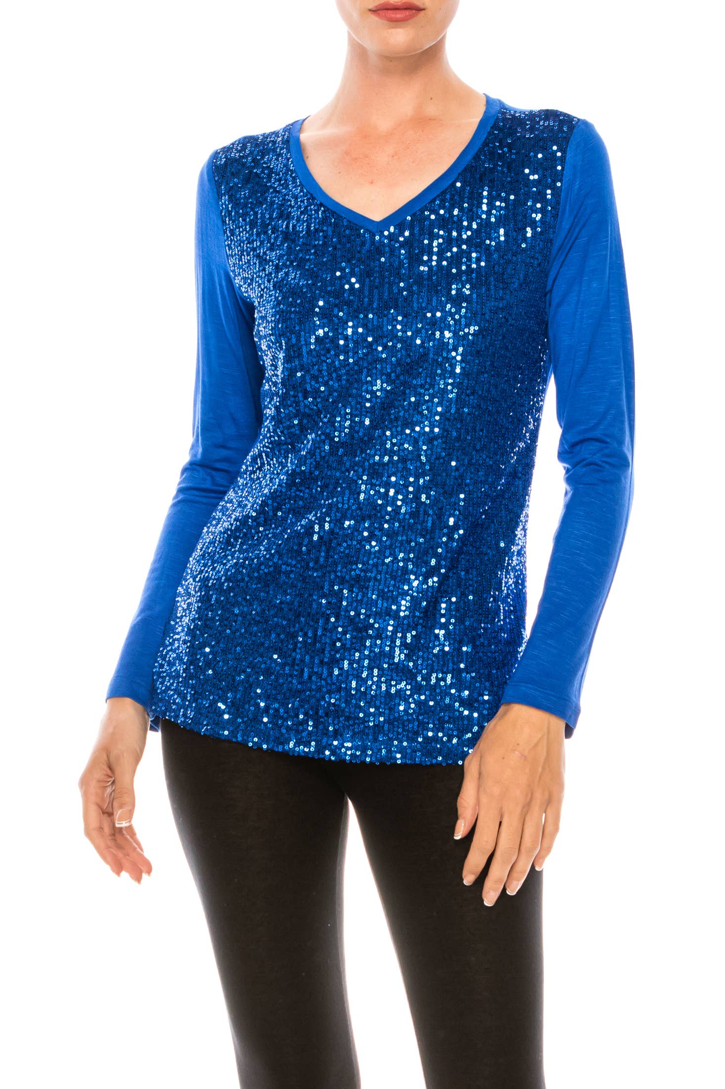 Urban Diction - Wholesale T-Shirt - Women's - Sequin Long Sleeve Shirt13