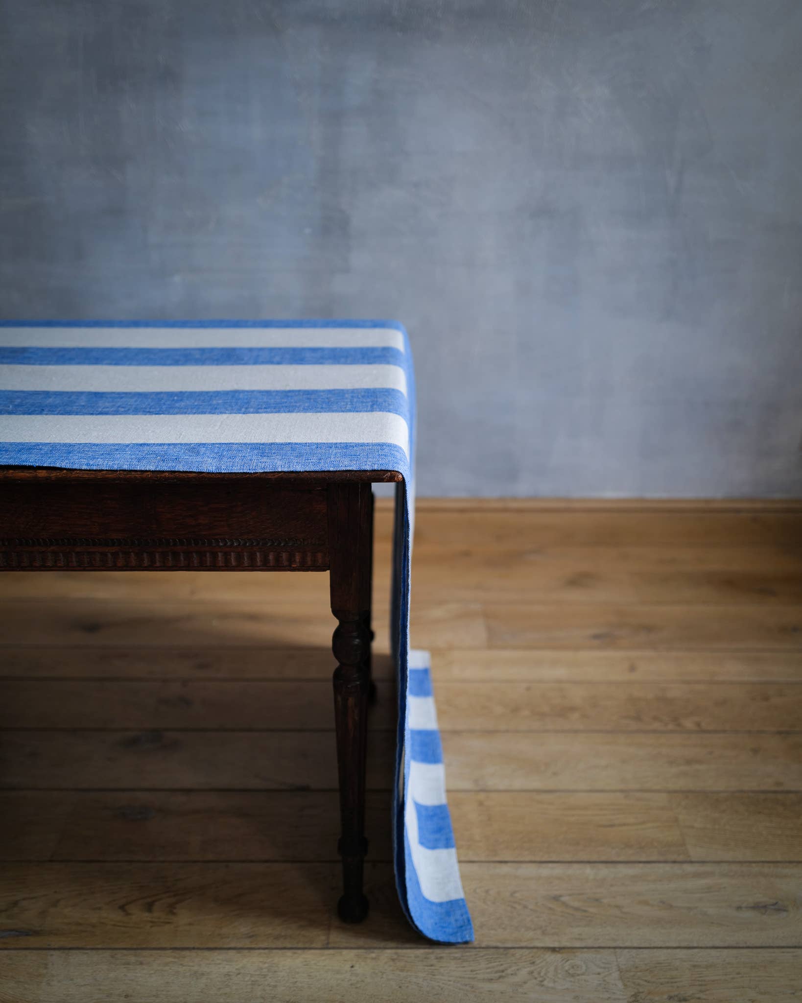 bleu Nappe en lin bleu naturel Venise en vente sur Faire1