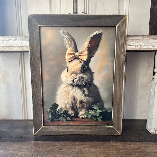 HMK571L BOW BUNNY for wholesale by JanMichaels Art & Home