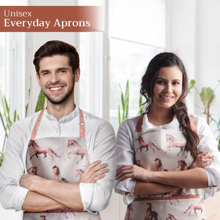 Maison d'Hermine - Design in Every Thread - Wholesale Apron - Apron 100% Cotton - Everyday Cooking - Free Horses5