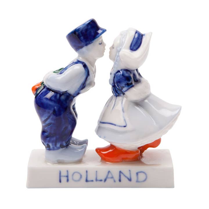 Pareja besándose (5 cm) para venta al por mayor de Heinen Delfts Blauw